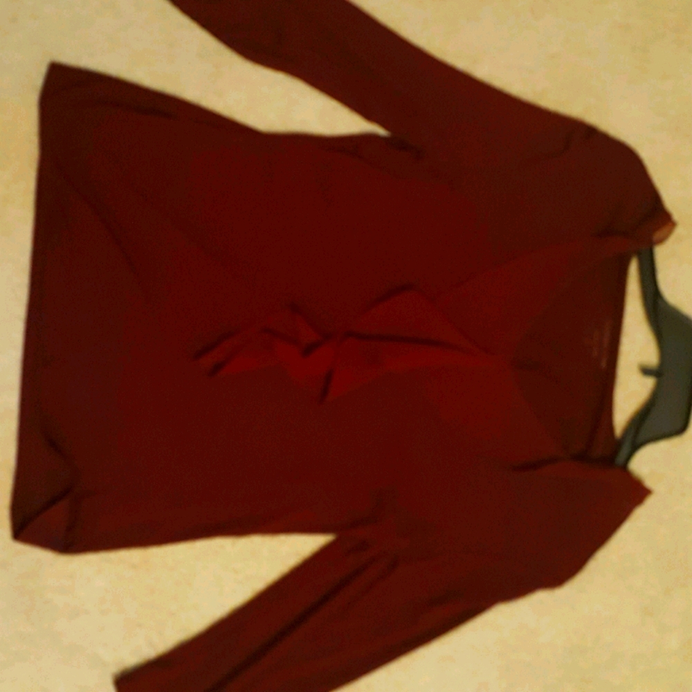 Coldwater Creek Burgundy Blouse